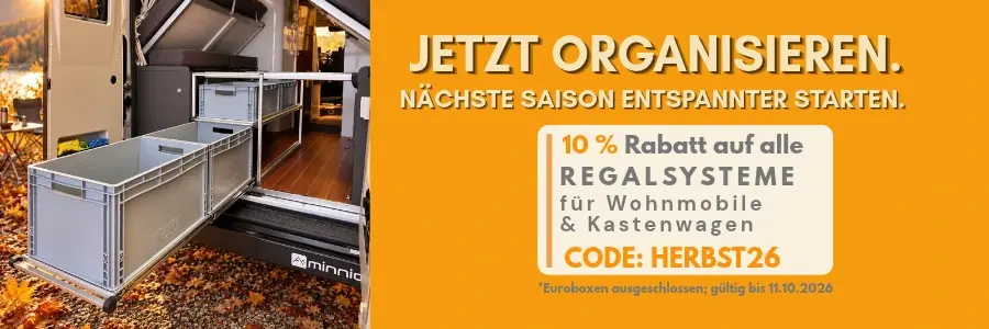 10 % Herbstrabatt auf alle Regalsysteme