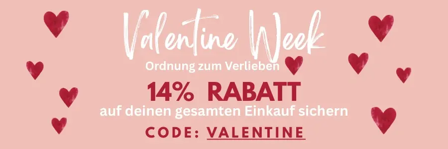 14% Rabatt auf Regale & Zubehör während der Valentine...