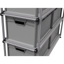 Einhandbedienung für Teleskopauszug mit Lock-In...