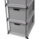 Einhandbedienung für Teleskopauszug mit Lock-In...