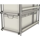Campingmöbel-Halter mit Airline-Schiene für 90 cm lange Regal-Systeme