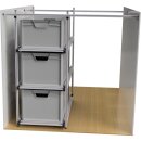 Seiten-Auszug Heckgarage, 90 x 40 cm