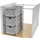 Seiten-Auszug Heckgarage, 90 x 40 cm