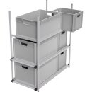 EuroBox-Rahmen, 90 x 40 cm, Entnahme der Boxen auf langer