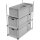 EuroBox-Rahmen für 1 Stück 60x40 cm Box und 1 Stück 40x30 cm Box, Entnahme der Boxen auf langer Seite, inkl. Montagematerial