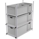 EuroBox-Rahmen, 90 x 40 cm, Entnahme der Boxen auf schmalen