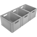 3 Stück EuroBoxen 40x30 cm Höhe 32 cm
